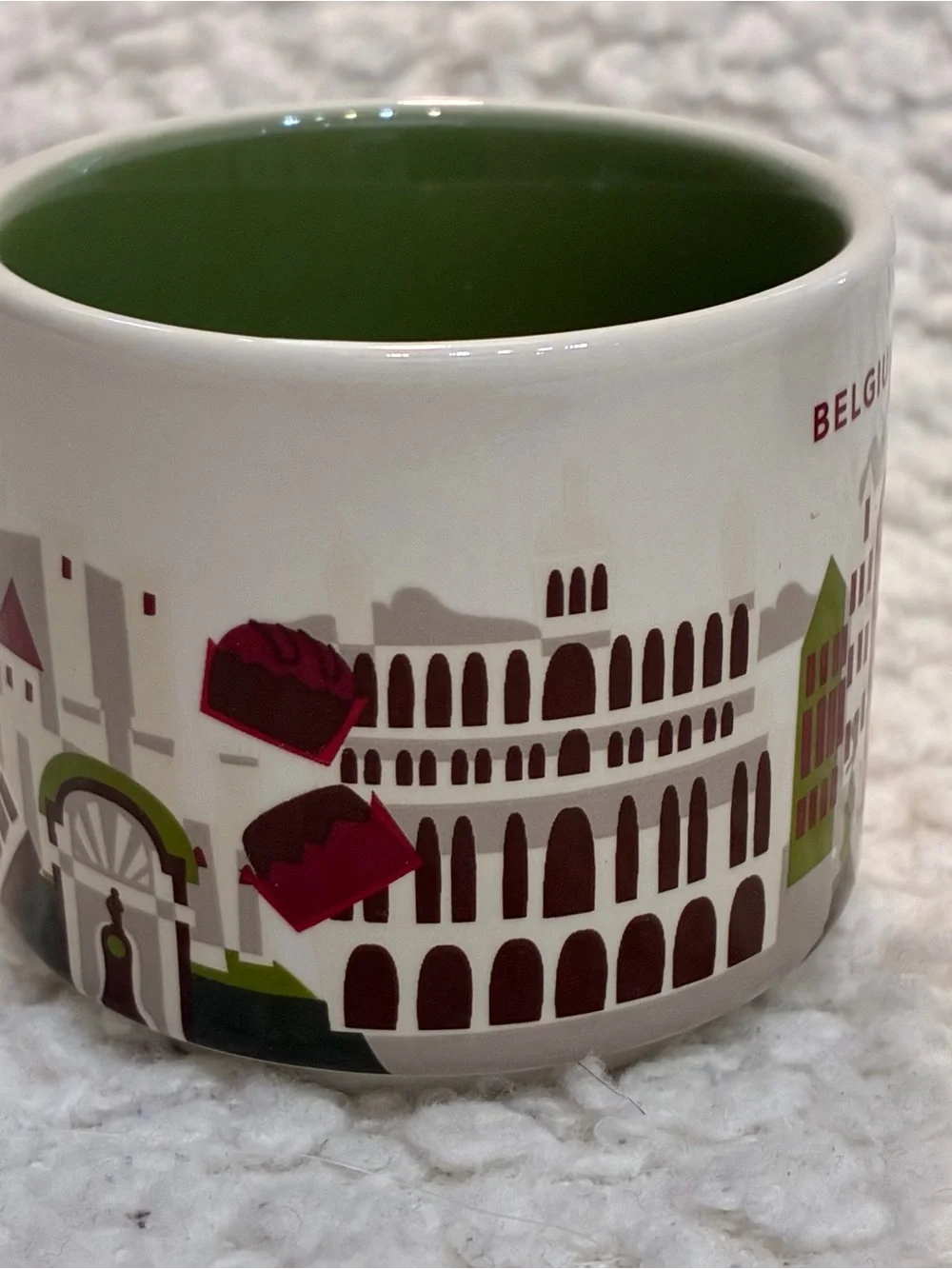 Starbucks 2025 City Mug Cup You are here Series YAH Ornament Belgium 2oz NEW